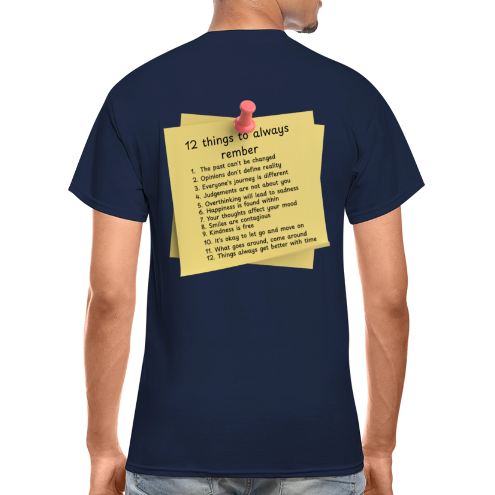 12 Things Adult T-Shirt - navy