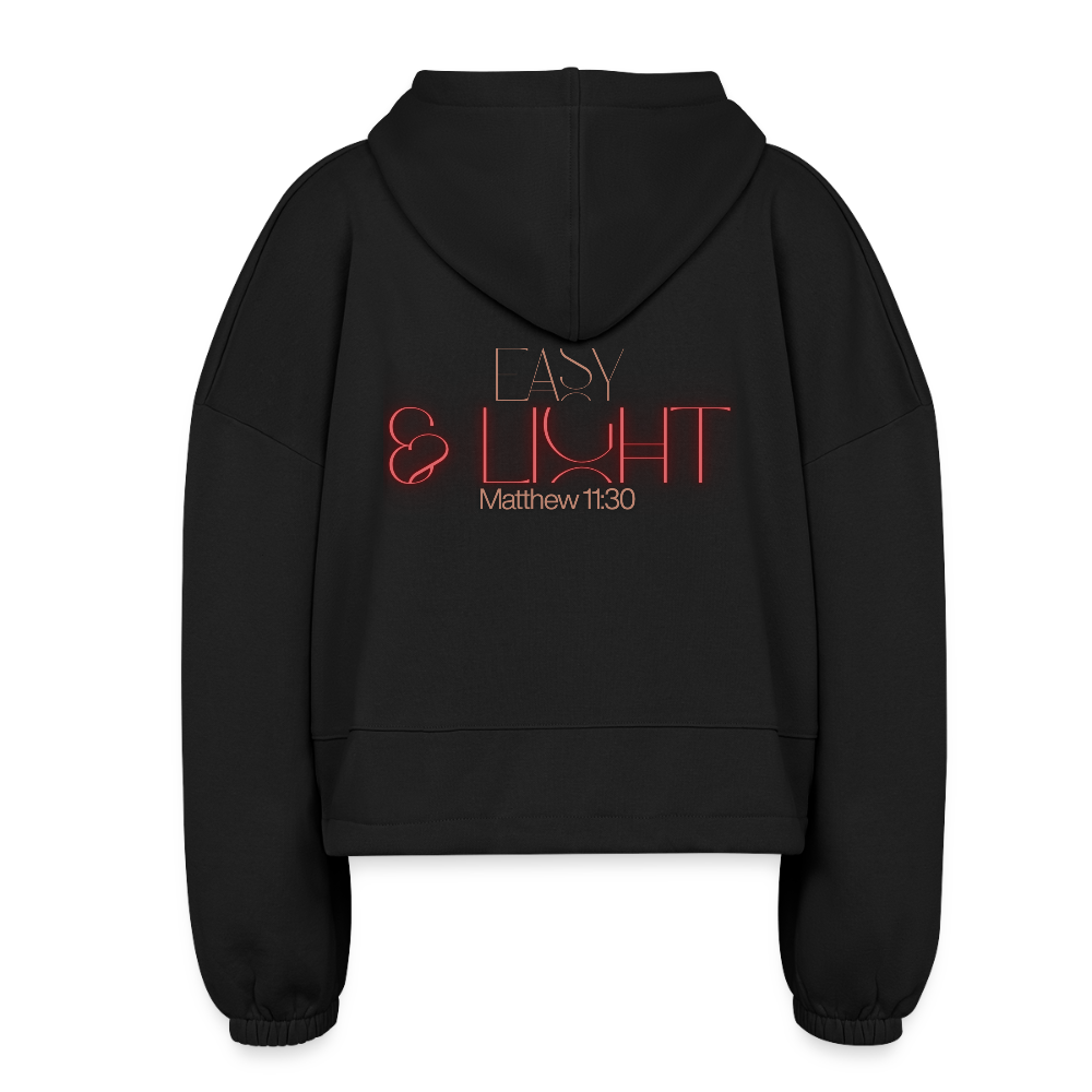 Easy Women’s Cropped Hoodie - black