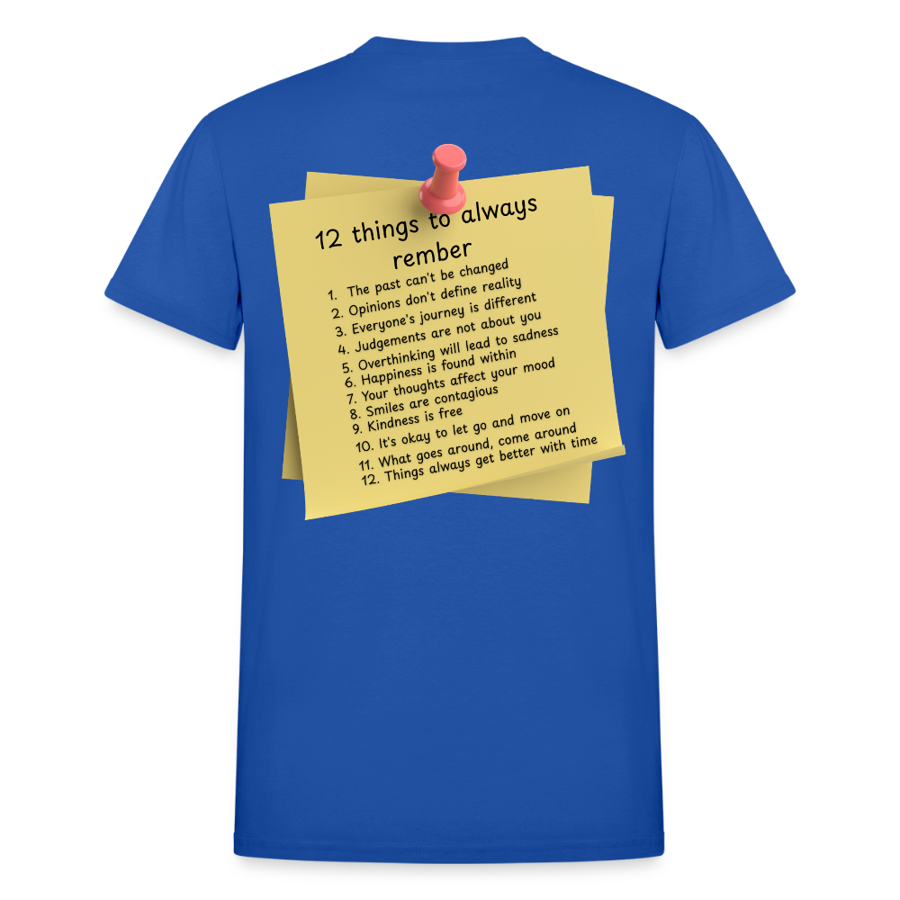 12 Things Adult T-Shirt - royal blue
