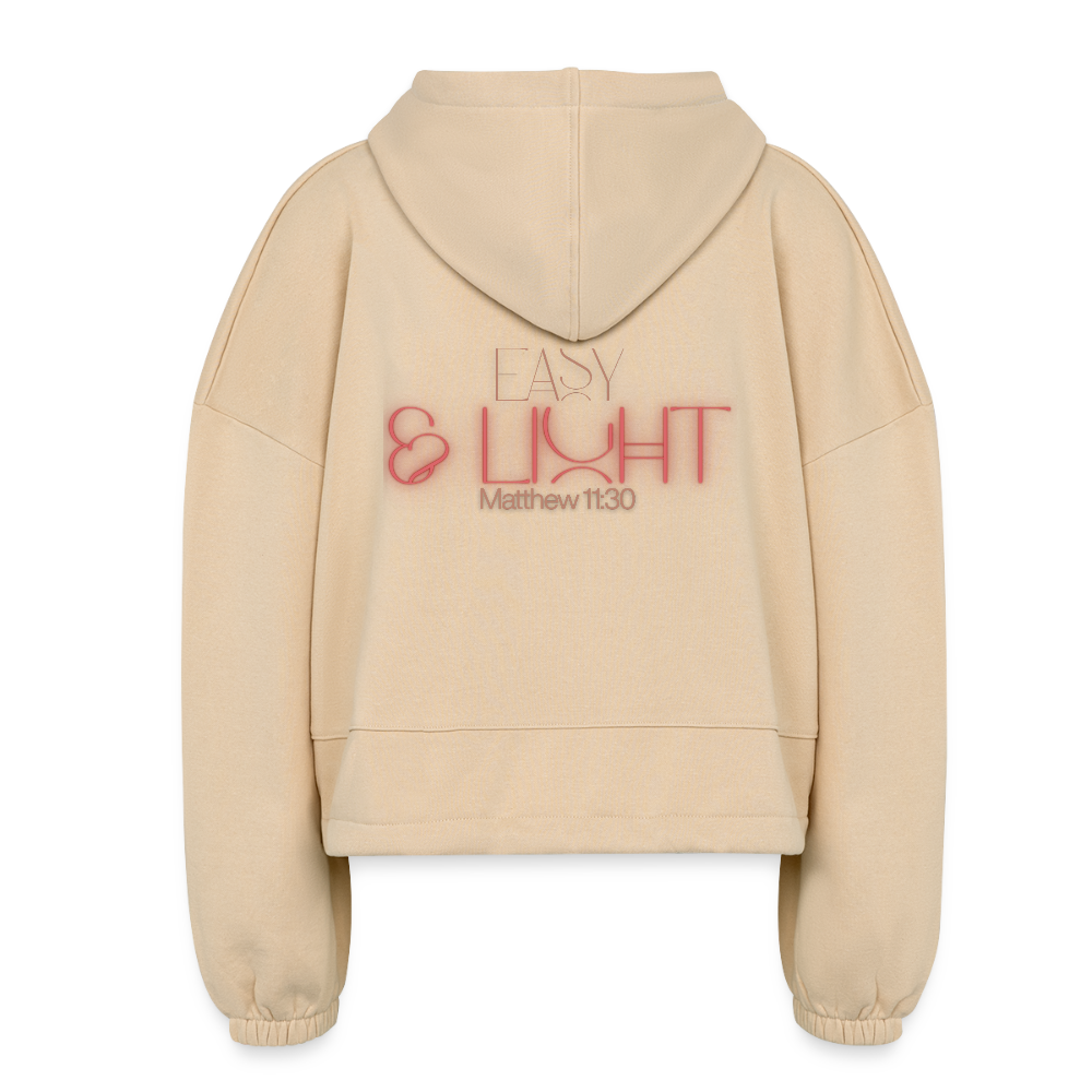 Easy Women’s Cropped Hoodie - nude