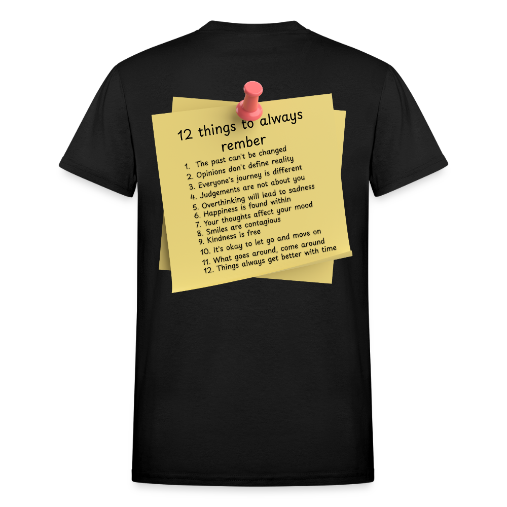 12 Things Adult T-Shirt - black