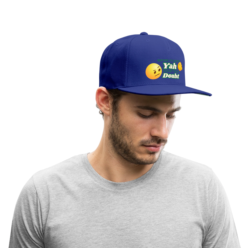 Doubt Your Doubt Cap - royal blue