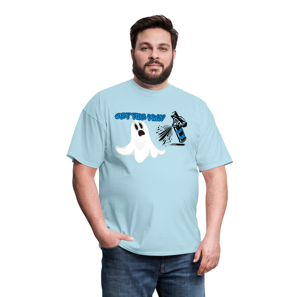 Pray Can T-Shirt - powder blue