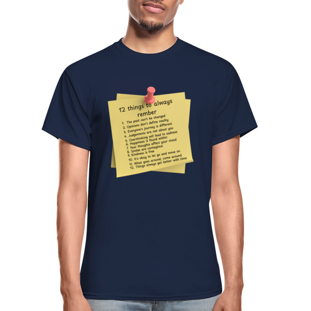 12 Things Adult T-Shirt - navy