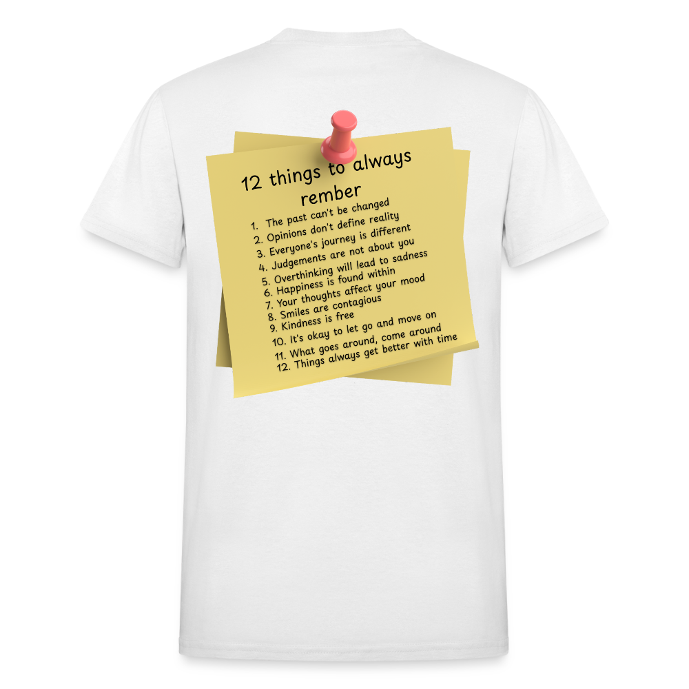 12 Things Adult T-Shirt - white