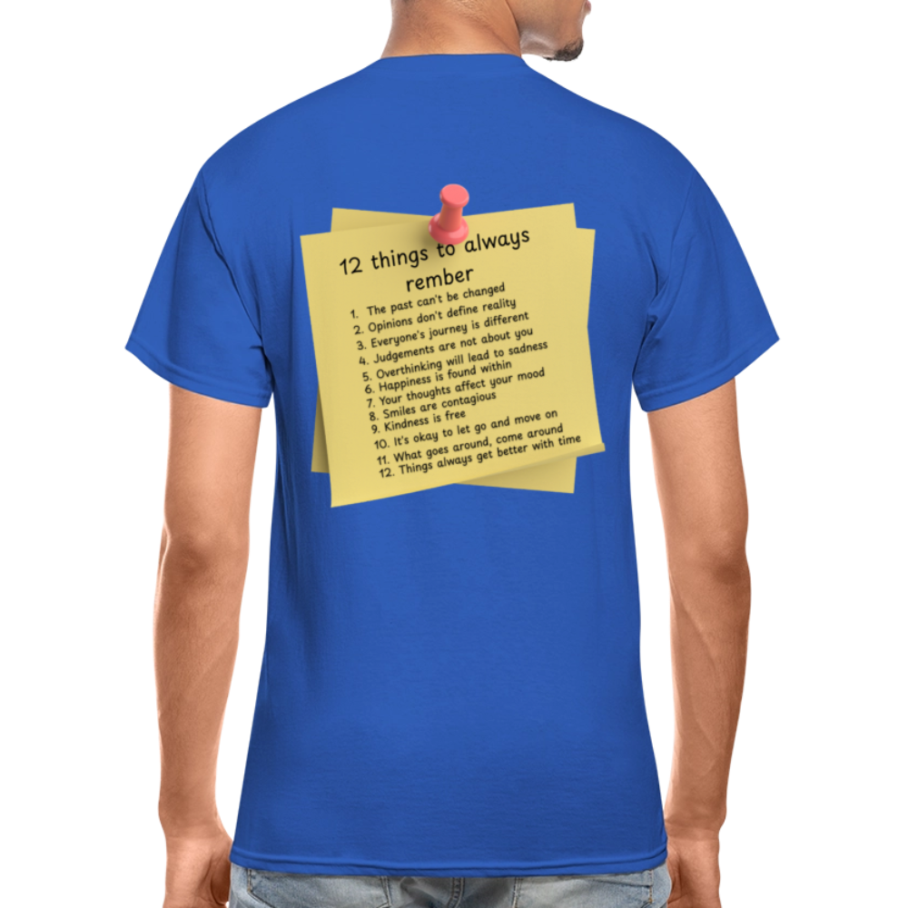 12 Things Adult T-Shirt - royal blue