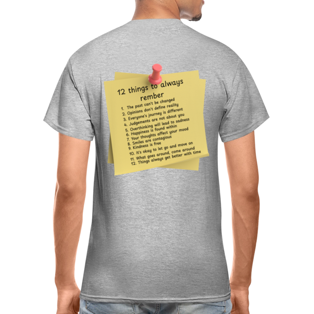 12 Things Adult T-Shirt - heather gray