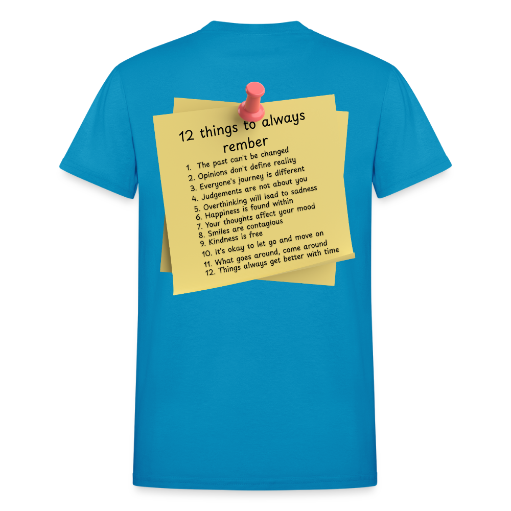 12 Things Adult T-Shirt - turquoise