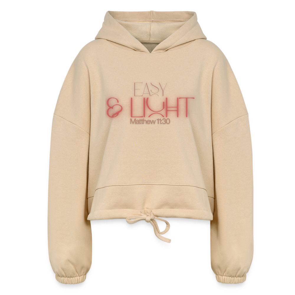 Easy Women’s Cropped Hoodie - nude