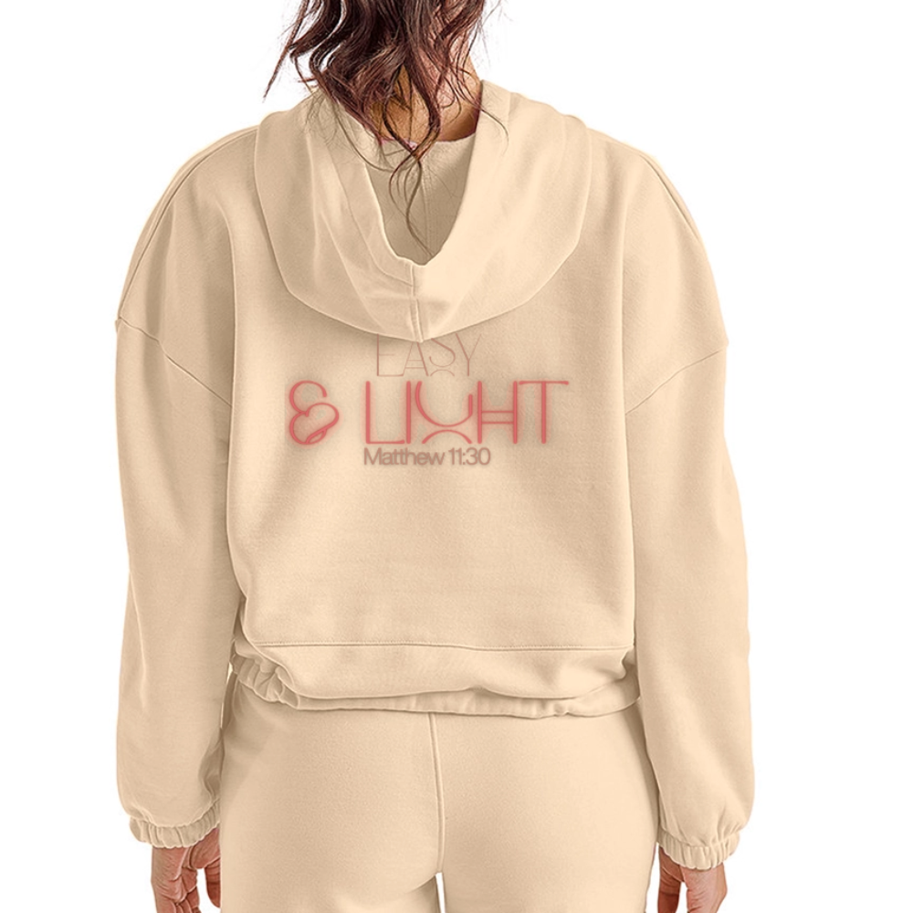 Easy Women’s Cropped Hoodie - nude