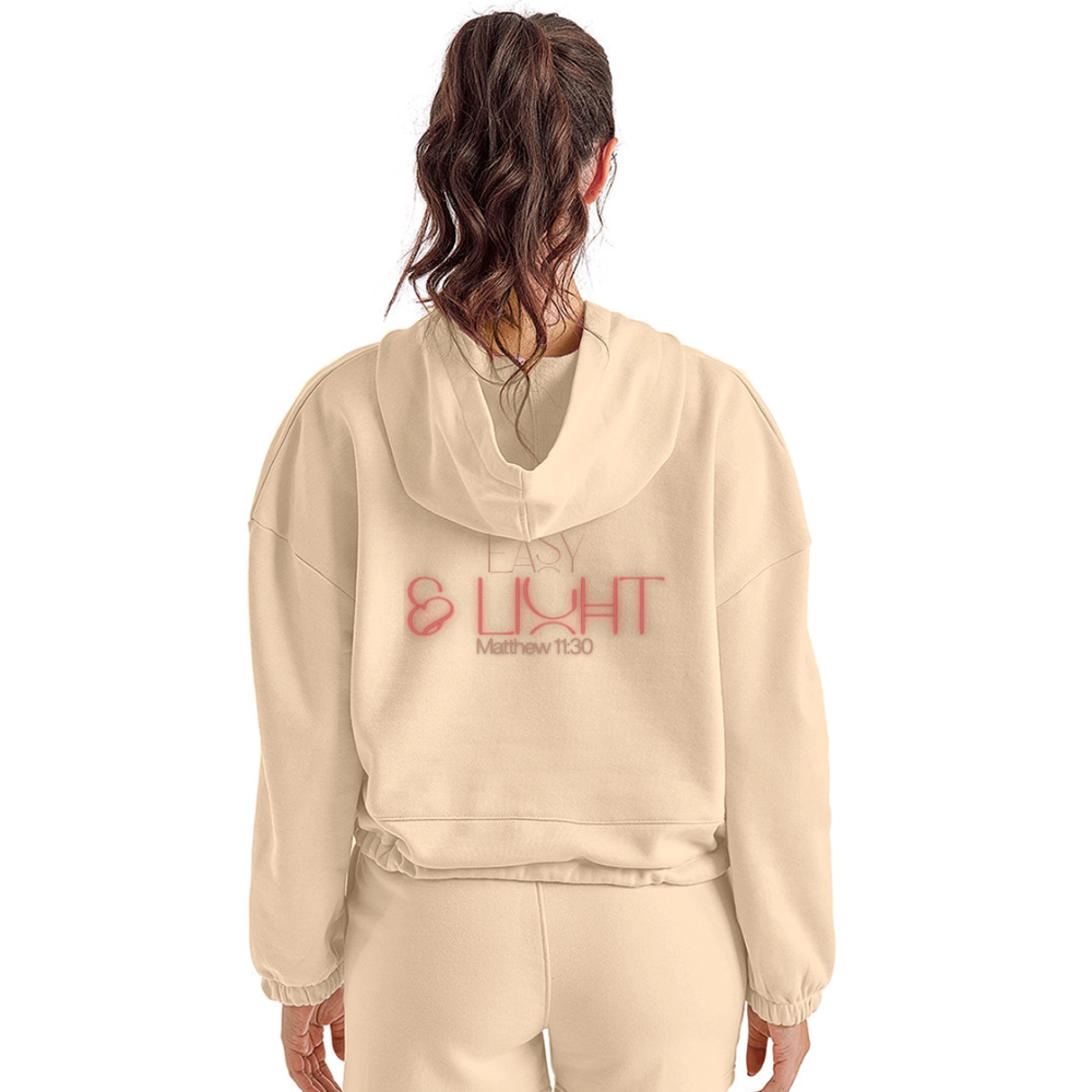 Easy Women’s Cropped Hoodie - nude