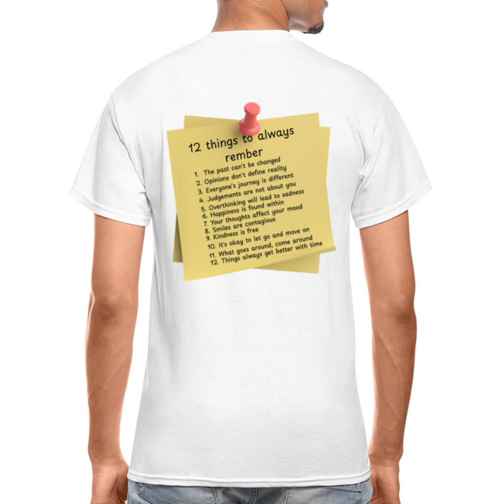 12 Things Adult T-Shirt - white
