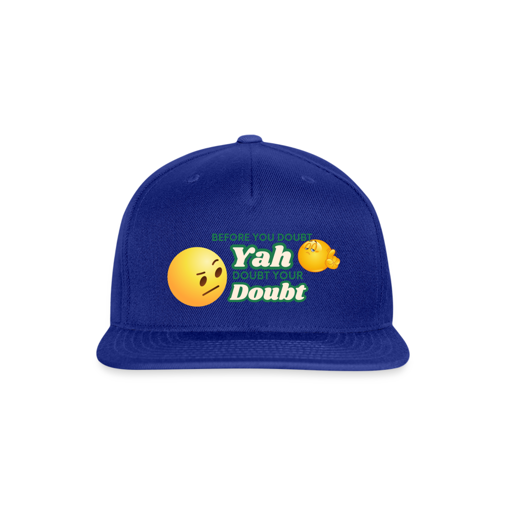 Doubt Your Doubt Cap - royal blue