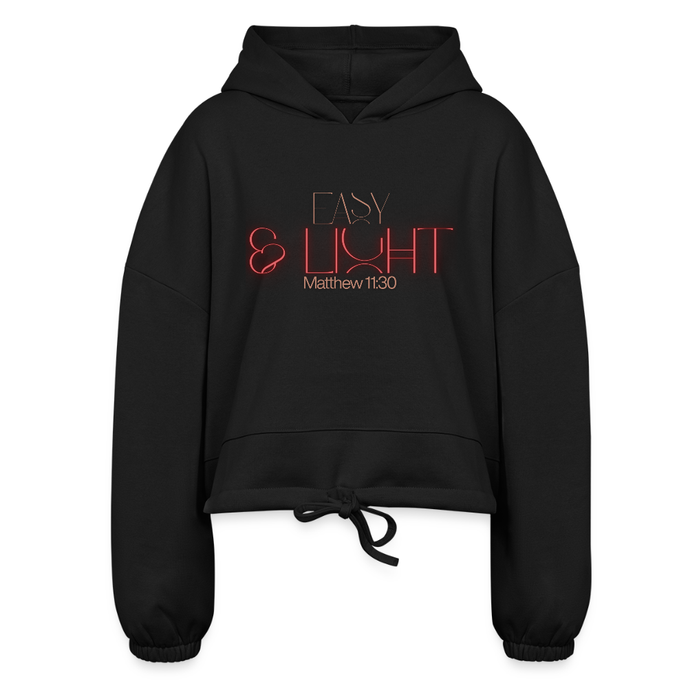 Easy Women’s Cropped Hoodie - black