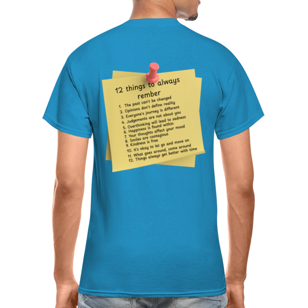 12 Things Adult T-Shirt - turquoise