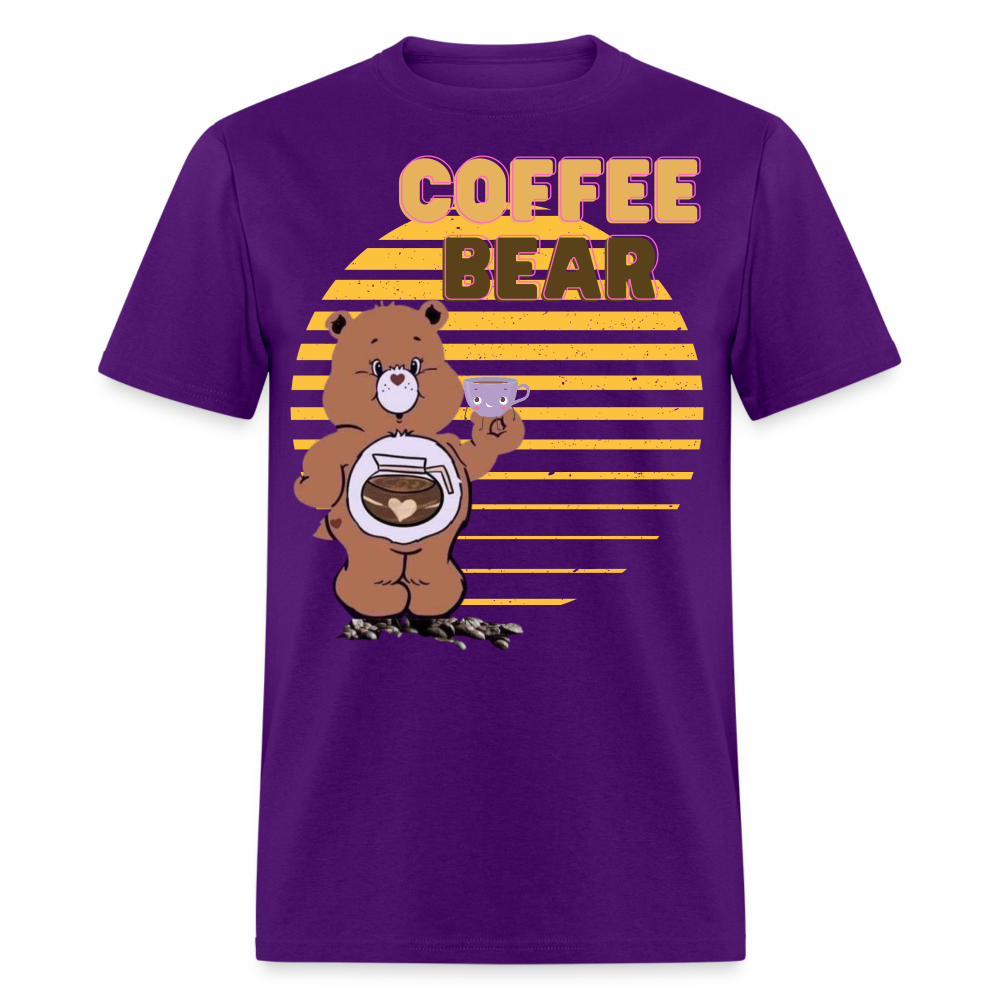Coffee Bear T-Shirt - purple