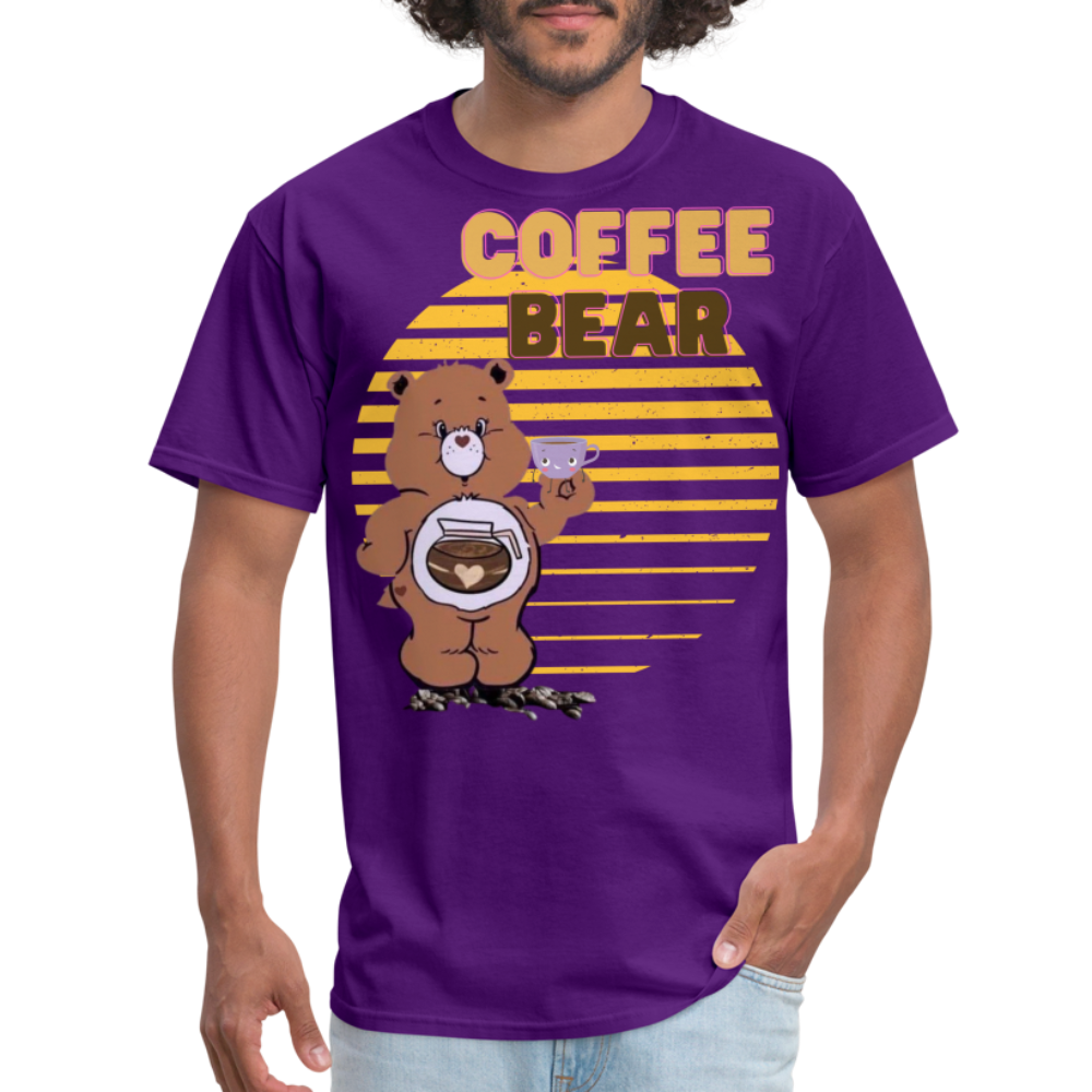 Coffee Bear T-Shirt - purple