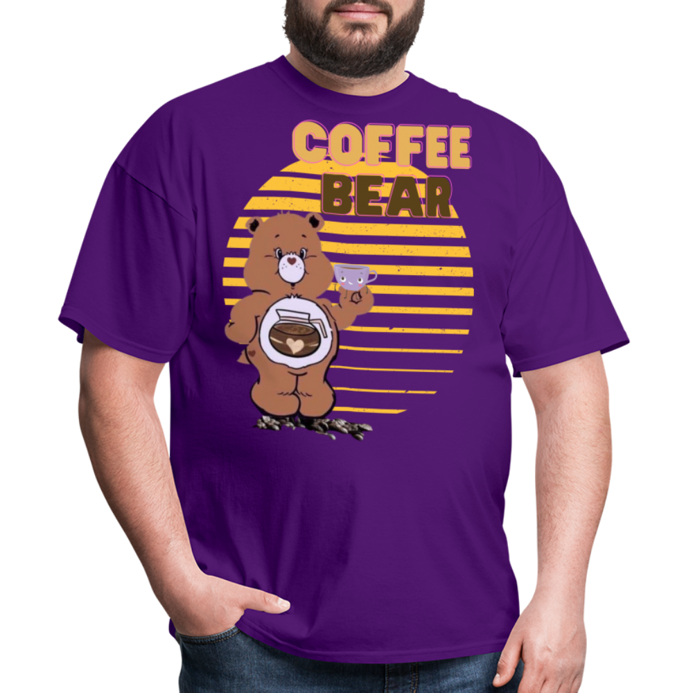 Coffee Bear T-Shirt - purple