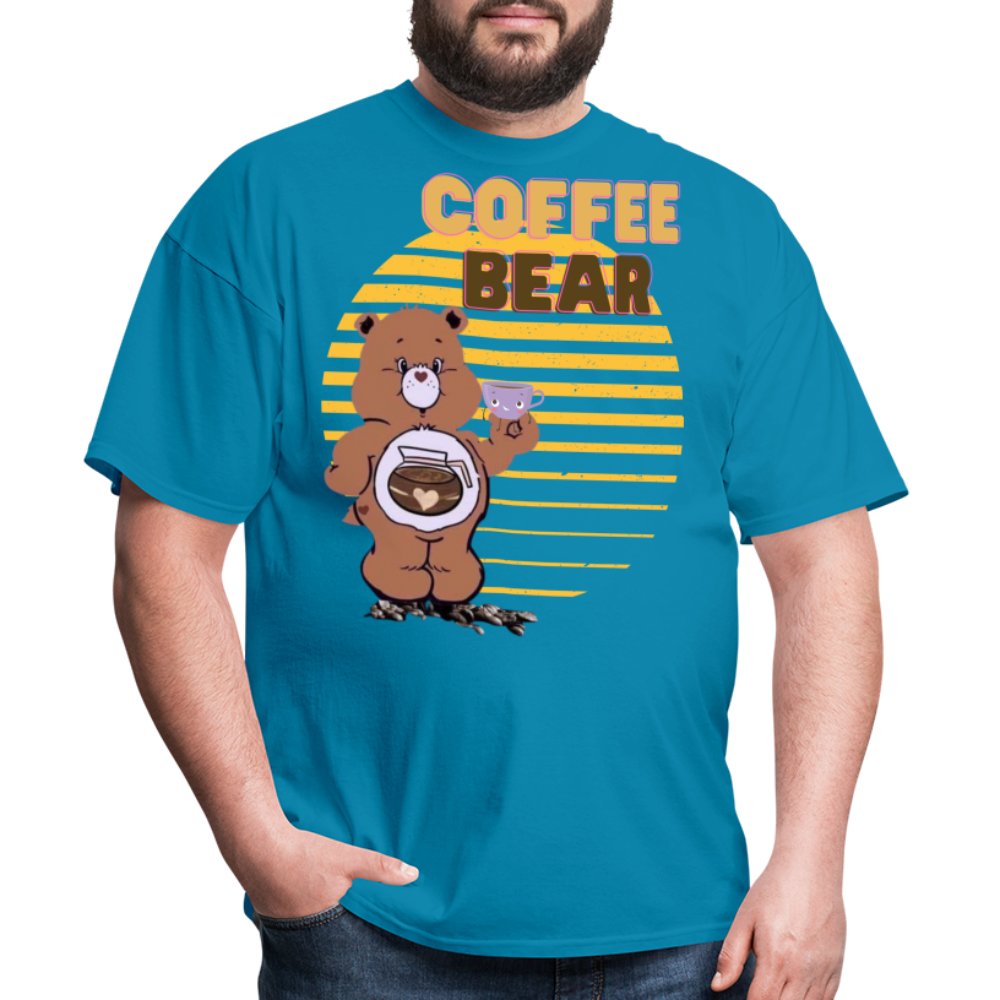 Coffee Bear T-Shirt - turquoise