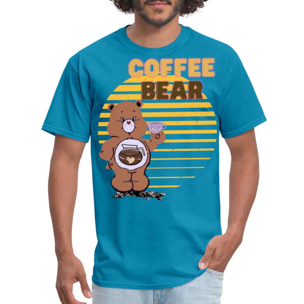 Coffee Bear T-Shirt - turquoise