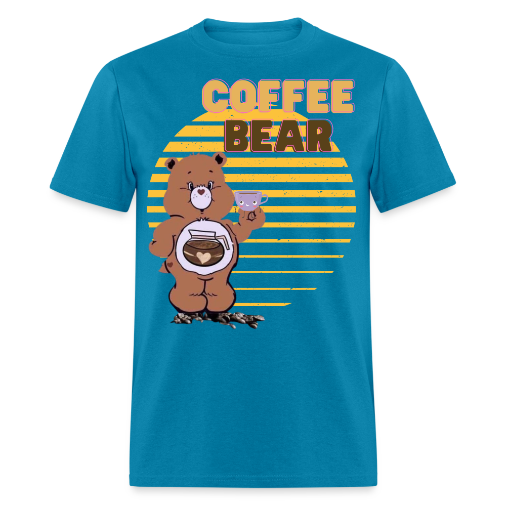 Coffee Bear T-Shirt - turquoise