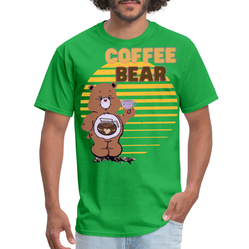 Coffee Bear 2 T-Shirt - bright green