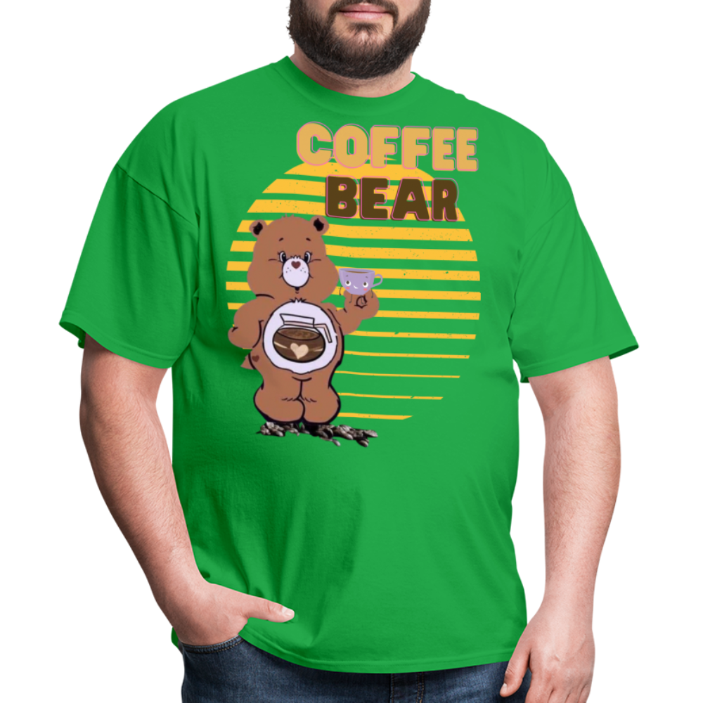 Coffee Bear 2 T-Shirt - bright green
