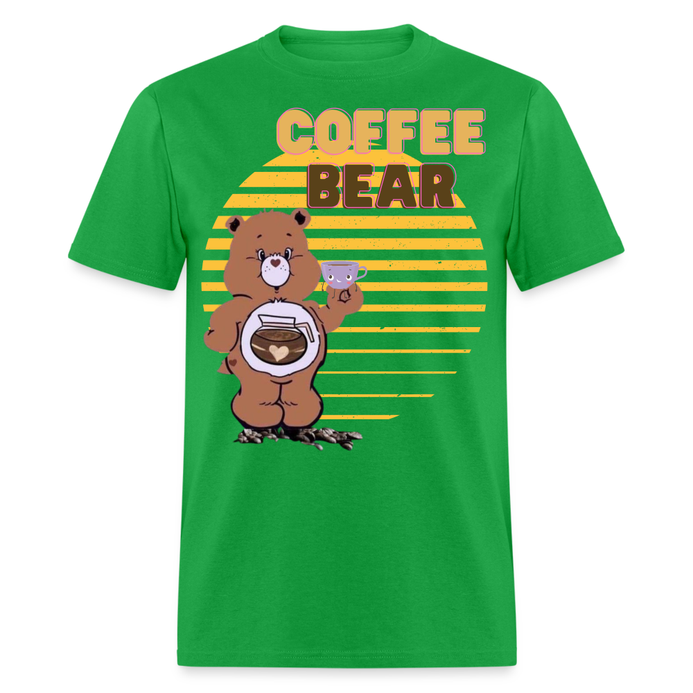 Coffee Bear 2 T-Shirt - bright green
