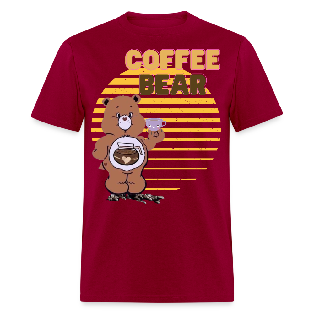 Coffee Bear 2 T-Shirt - dark red