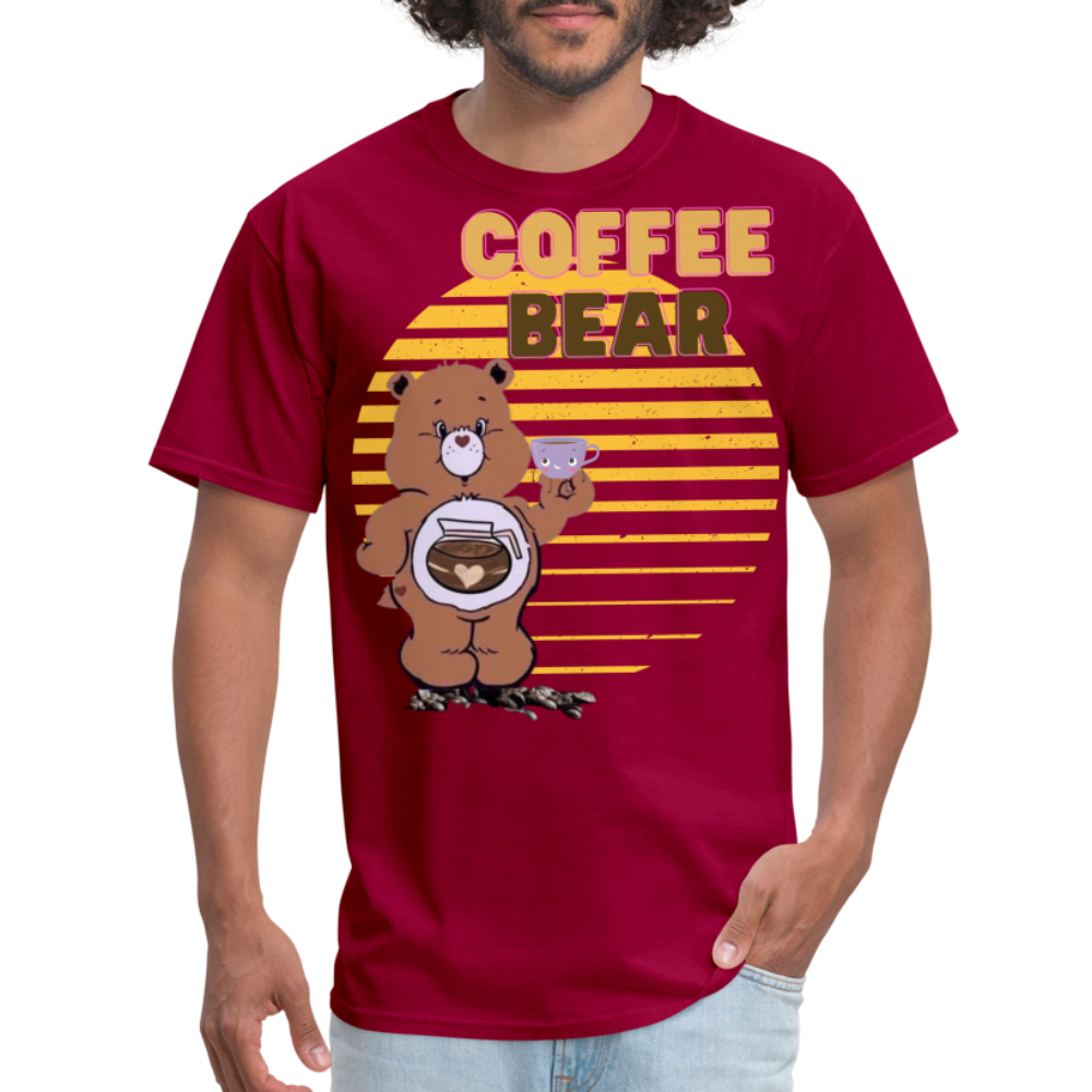Coffee Bear 2 T-Shirt - dark red