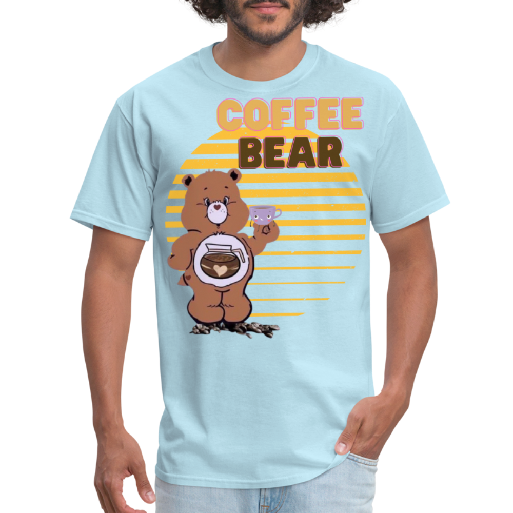 Coffee Bear 2 T-Shirt - powder blue