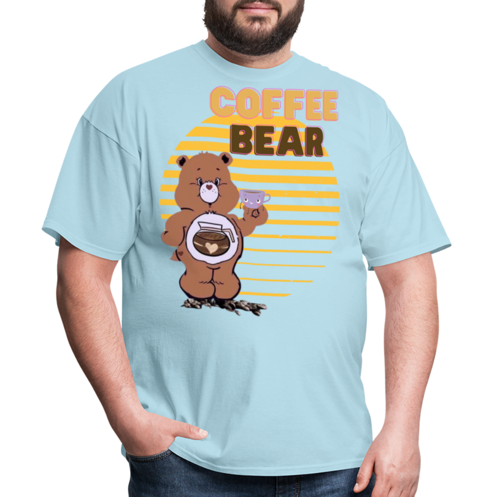 Coffee Bear 2 T-Shirt - powder blue
