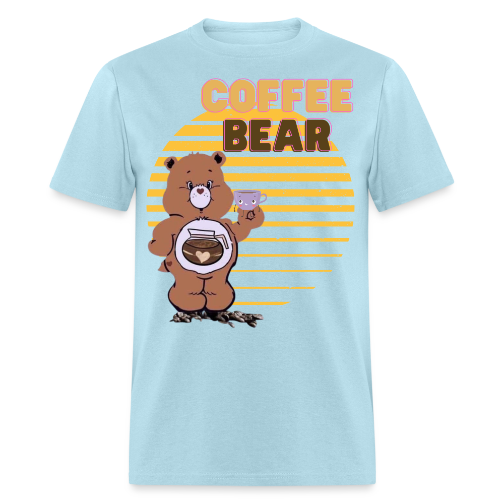 Coffee Bear 2 T-Shirt - powder blue