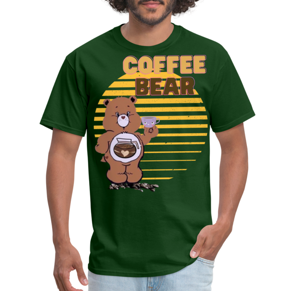 Coffee Bear 2 T-Shirt - forest green