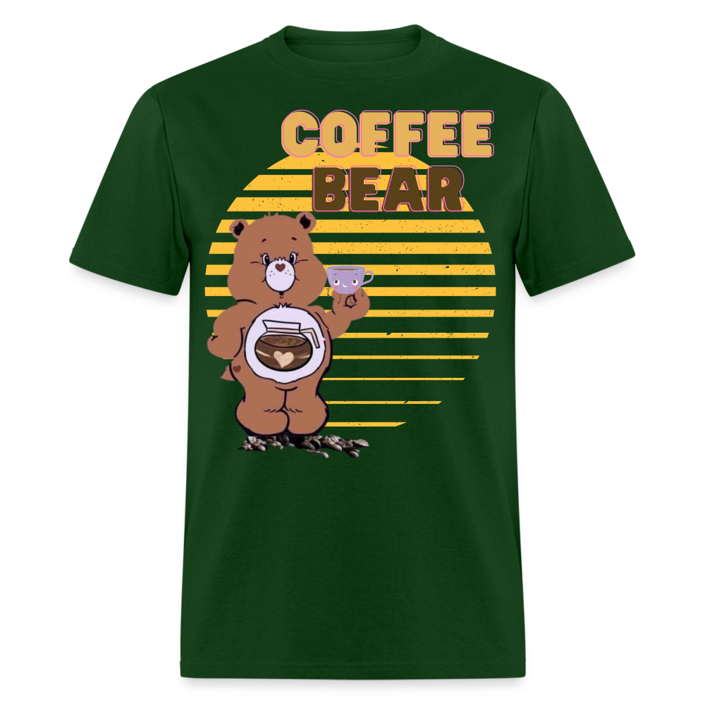 Coffee Bear 2 T-Shirt - forest green