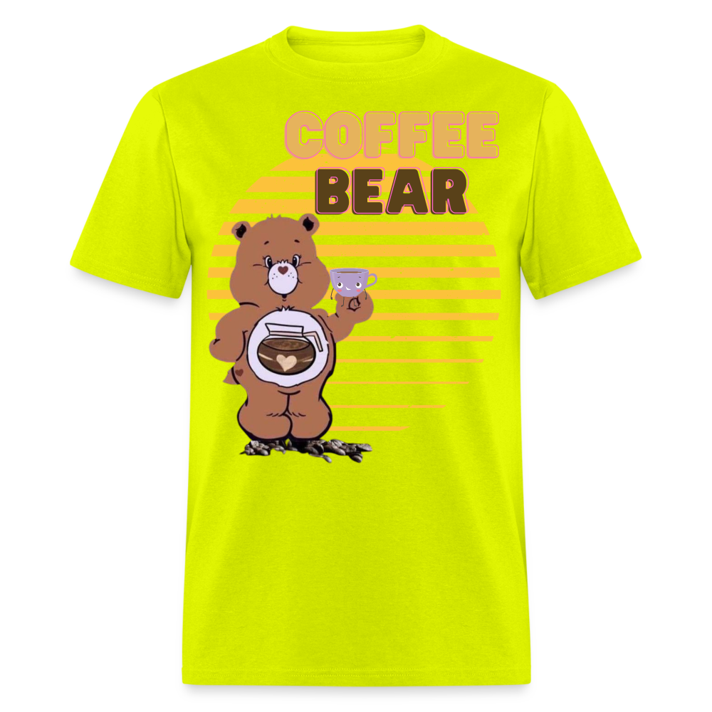 Coffee Bear 2 T-Shirt - safety green