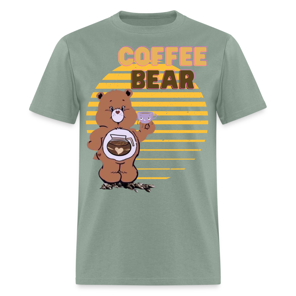 Coffee Bear 2 T-Shirt - sage