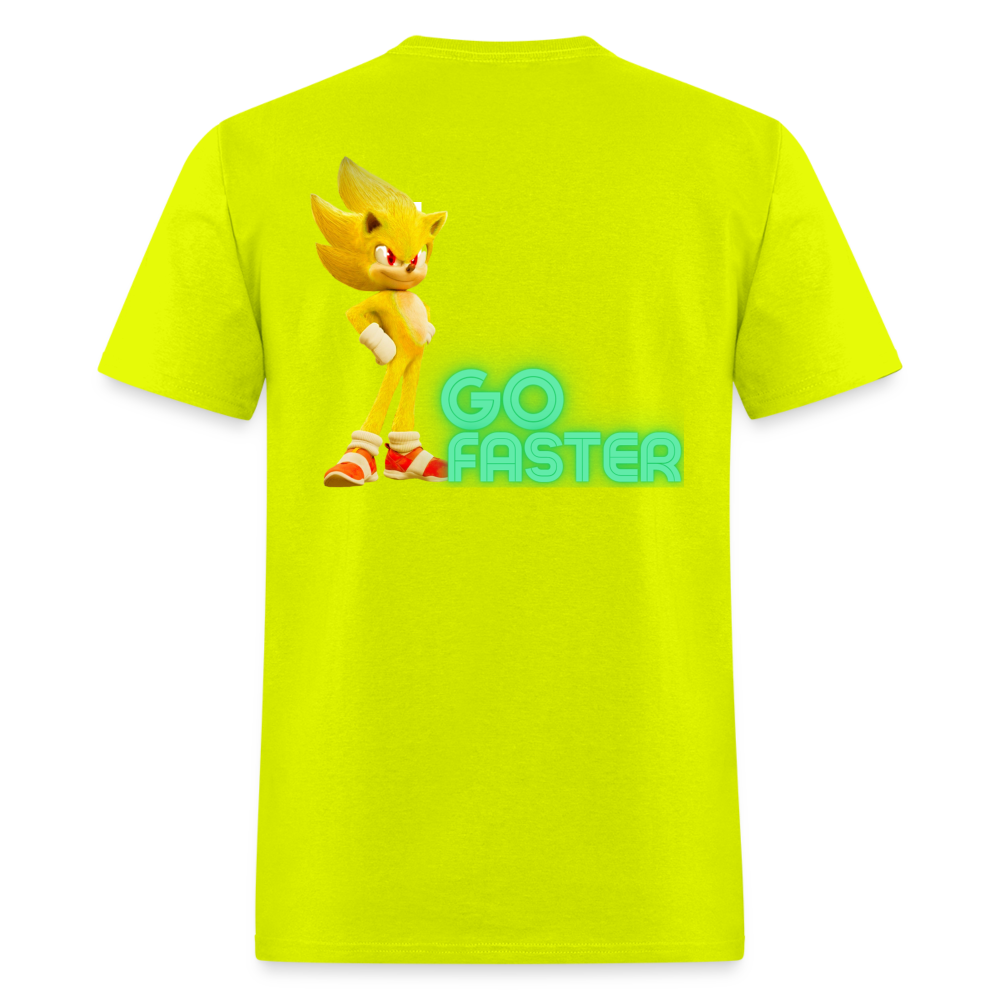 Go Faster T-Shirt - safety green