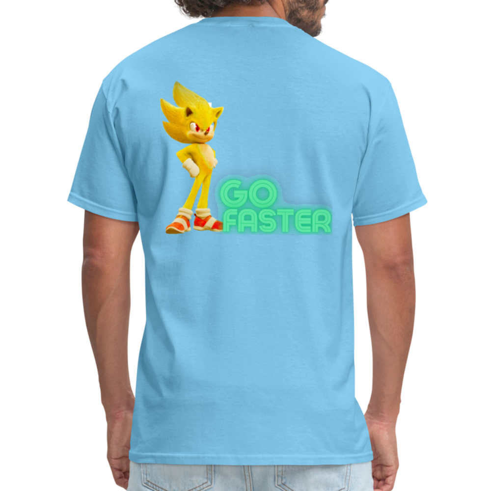 Go Faster T-Shirt - aquatic blue