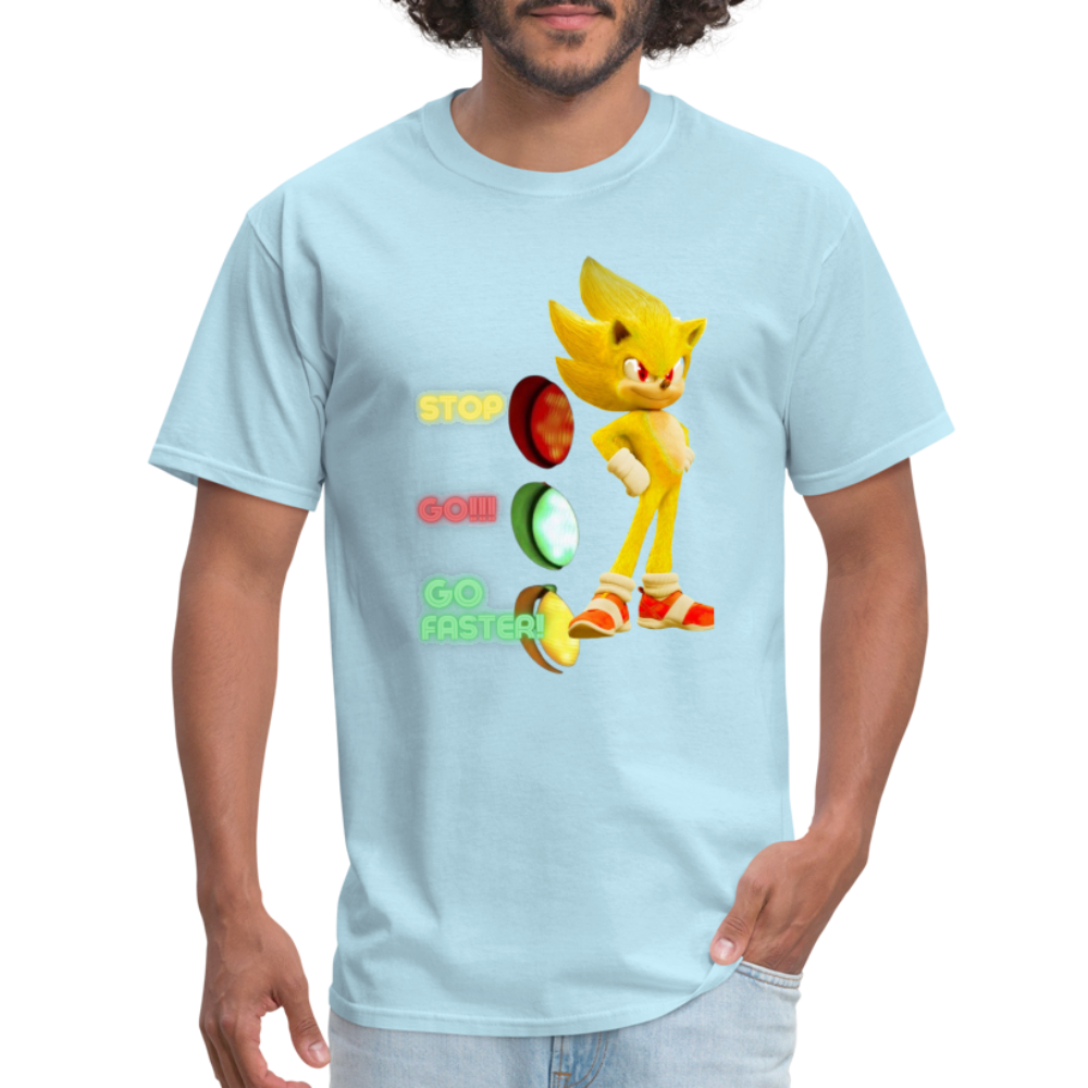 Go Faster 3 T-Shirt - powder blue