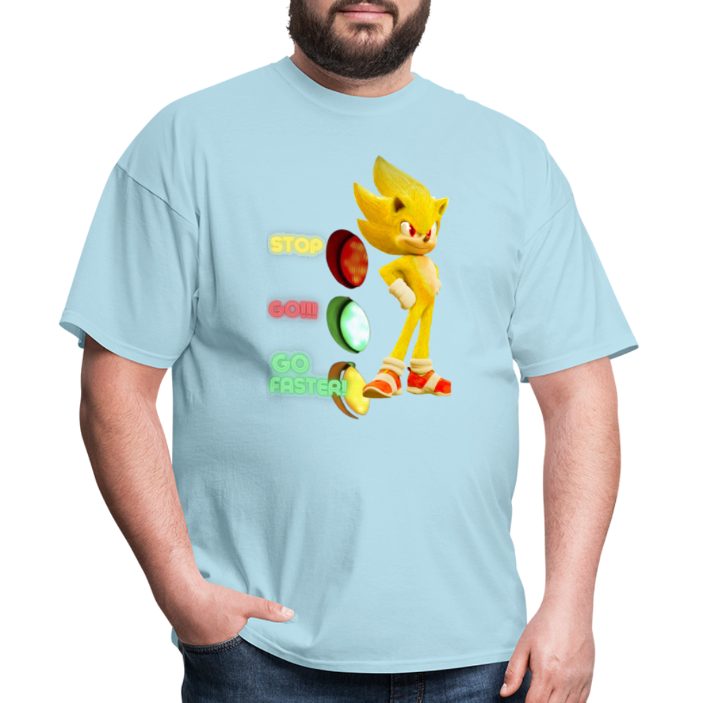 Go Faster 3 T-Shirt - powder blue