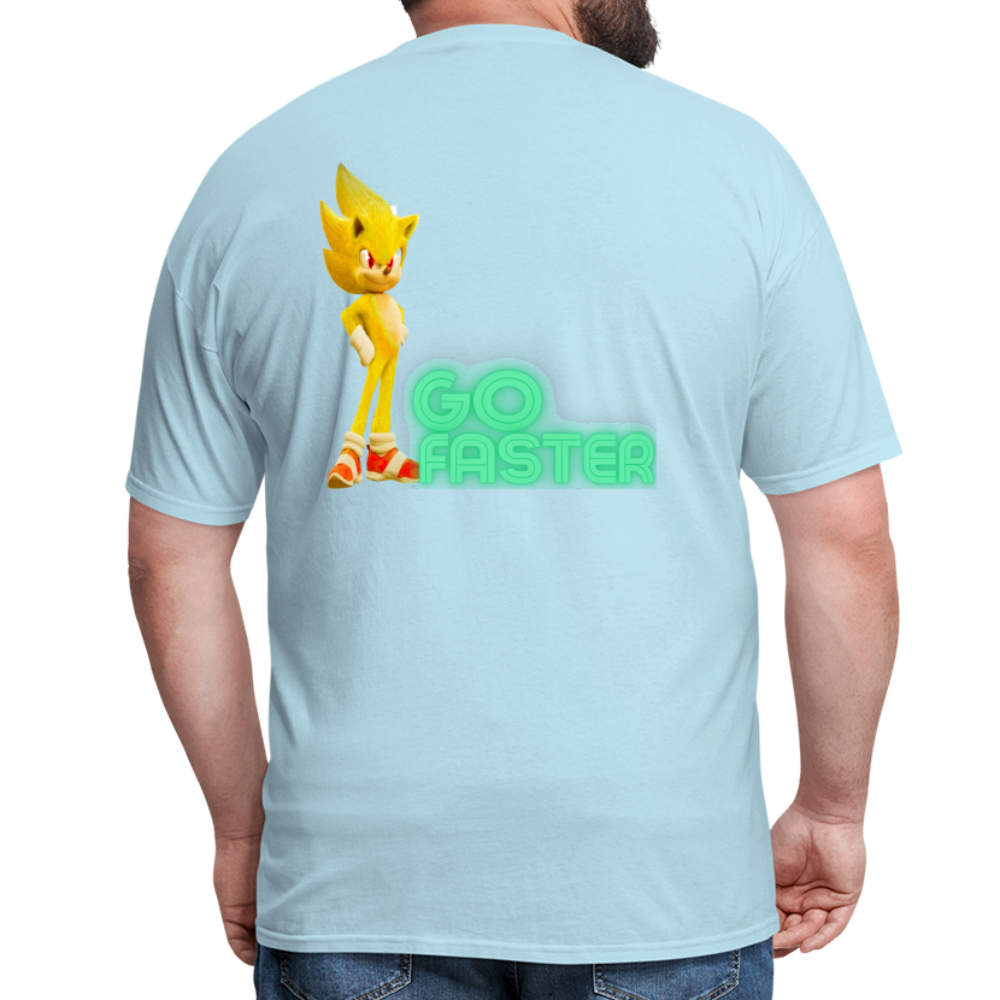Go Faster 3 T-Shirt - powder blue