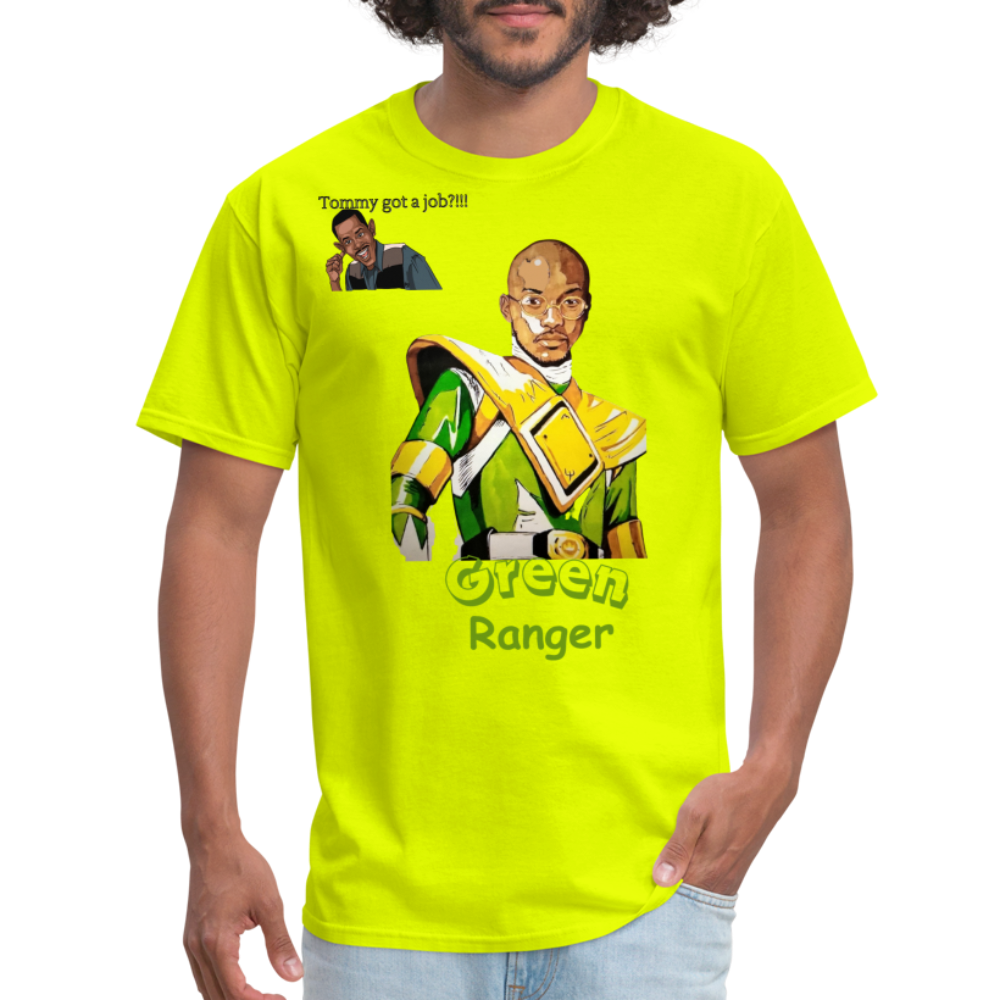 Green Ranger T-Shirt - safety green