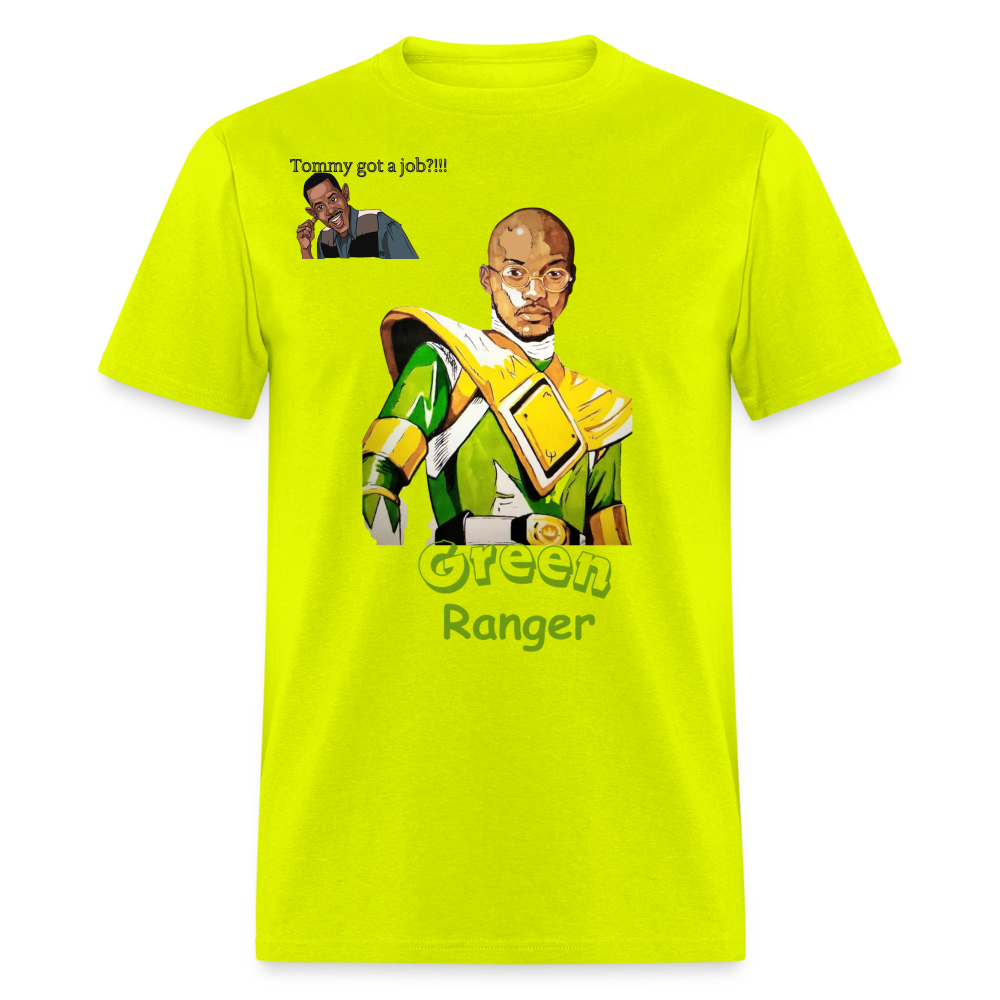 Green Ranger T-Shirt - safety green