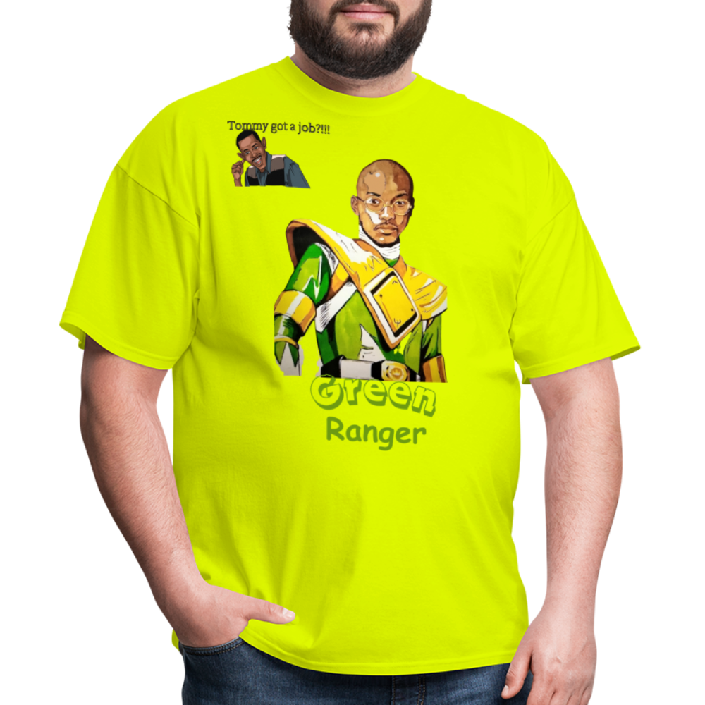 Green Ranger T-Shirt - safety green