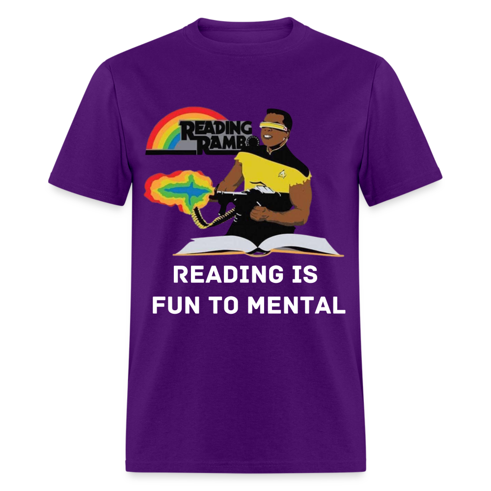 Reading Rambo T-Shirt - purple