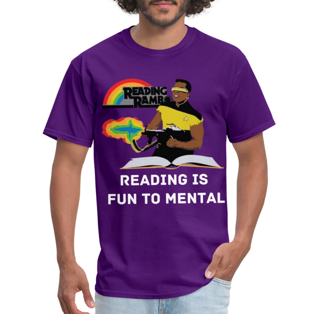 Reading Rambo T-Shirt - purple