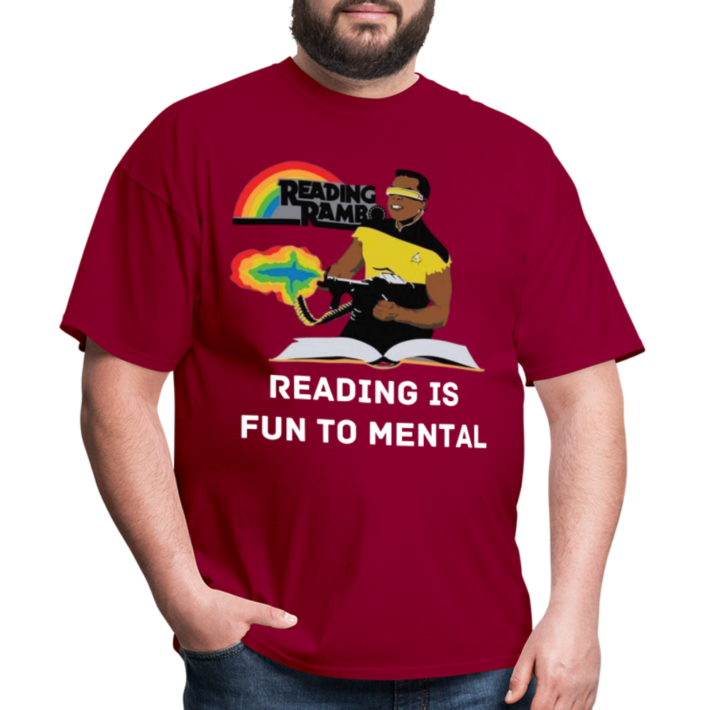 Reading Rambo T-Shirt - dark red