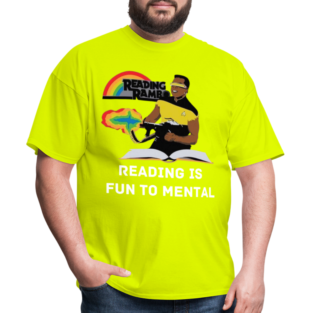Reading Rambo T-Shirt - safety green