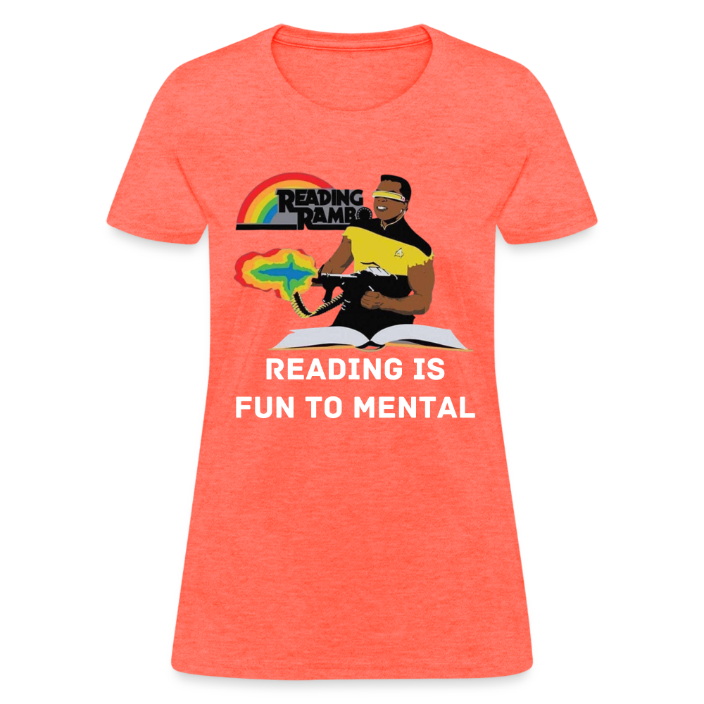 Reading Rambo T-Shirt - heather coral
